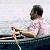 Ivan canoeing at Lac Rheaume, Quebec